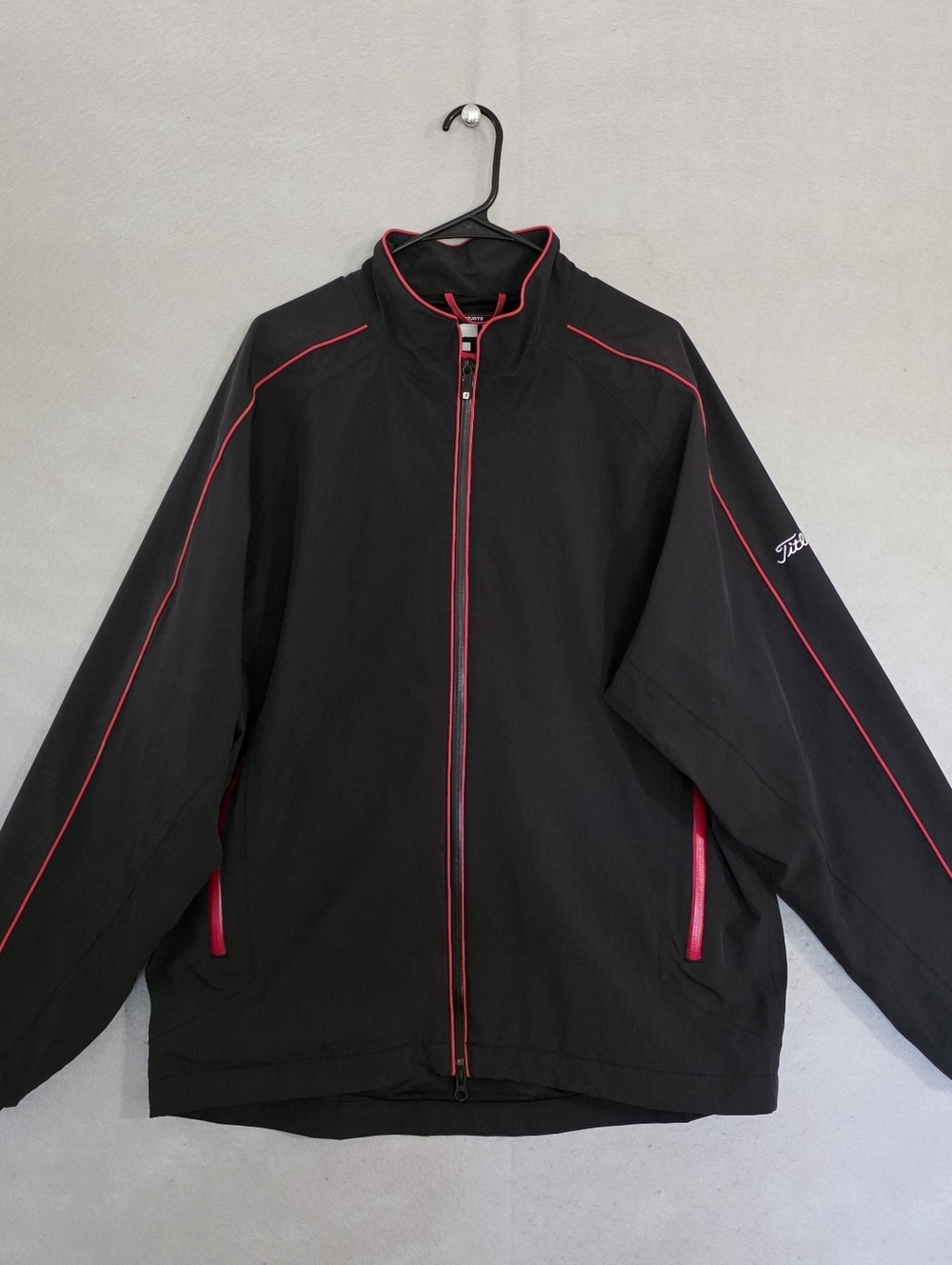 FootJoy DryJoys Titleist Tour Collection Mens Full Zip Rain Jacket Size Large
